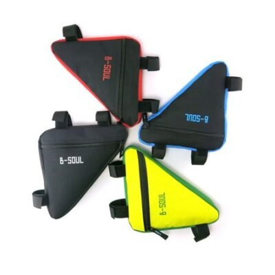 Bike Bicycle Triangle Frame Bag – Bike Bicycle Storage Bag Pack Bike Accessories Water Resistant Road Mountain Cycling Strap Saddle Pouch Bag