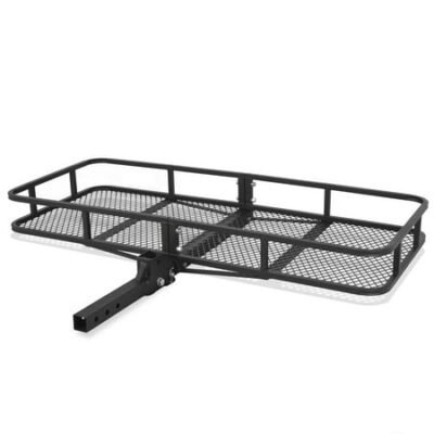 Arksen Folding Cargo Carrier Luggage Basket 2″ Receiver Hitch 60″
