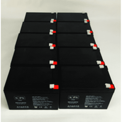 SPS Brand 12V 12Ah Replacement Battery for Sola Electric Scooters 350 Cruiser (10 Pack)