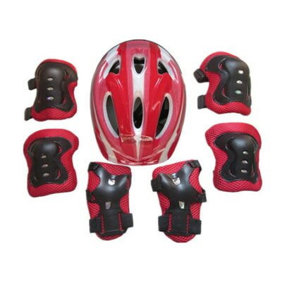 Thaisu 7PCS Toddler Unisex Protect Safety Helmet Knee Elbow Wrist Pad Sets for Cycling Skate Bike