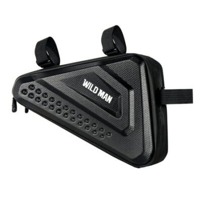 Yucurem WILD MAN Bicycle Bags Phone Bike Frame Front Top Tube Hard Triangle Pouch