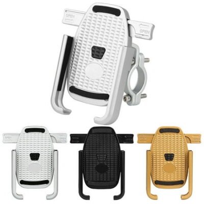 SPRING PARK Universal Motorcycle Bike Bicycle Electric Scooter Cell Phone Holder 360 Rotary Mount Handlebar GPS Aluminum Alloy Rack Bracket