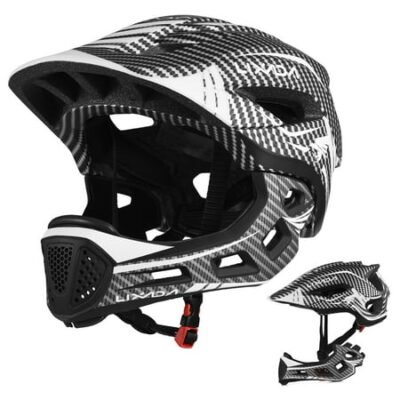 Lixada Kids Detachable Full Face Helmet Children Safety Bike Helmet Protective Gear for Cycling Skateboarding Roller Skating