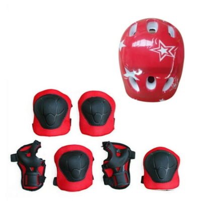 WQJNWEQ Outdoor Sports Deals 7Pcs/Set Children Kids Helmet Knee Elbow Pad Cycling Skate Bike Protecs Fall for Savings