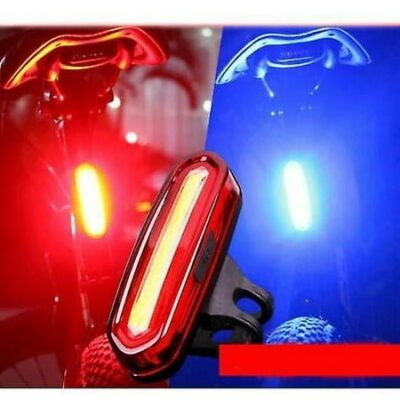 Tcgg-leistungsstarkes Fahrrad-rcklicht, Wiederaufladbares Usb-led-fahrradlicht Mit 6 Modi Dauerlicht/blinken